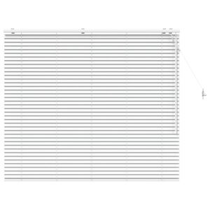 vidaXL Venetian Blind White 160 x 130 cm 35 mm Solid Paulownia Wood