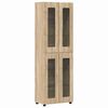 vidaXL TV Cabinet Set with Drawer FLORIN Sonoma Oak Engineered Wood