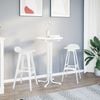 vidaXL Bar Table White &Oslash;60x110 cm Engineered Wood and Steel