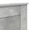 vidaXL Headboard with Headboard Concrete Grey 200 cm Engineered Wood