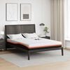 vidaXL Mattress White and Black 140 x 190 cm Gel-Infused Foam