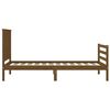 vidaXL Bed Frame without Mattress Honey Brown Single Solid Wood