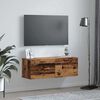 vidaXL Wall-Mounted Cabinet Wall-mounted Old Wood 100 x 36.5 x 35 cm