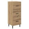 vidaXL Sideboard Artisan oak 34 x 34.5 x 90 cm Engineered Wood