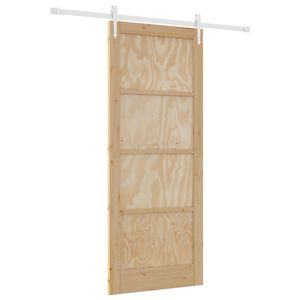 vidaXL Sliding Door ORKDAL 86 x 211 cm Solid Pine Wood