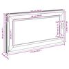 vidaXL Basement Window "RISOR" 110x50 cm Tilt&Turn DIN Left White
