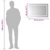 vidaXL LED Bathroom Mirror 70x50 cm