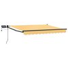 vidaXL Manual Retractable Awning with LEDs Sand