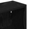 vidaXL Bathroom Wall Cabinet with Shelf Black Oak 40 x 16 x 62.5 cm