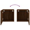vidaXL TV Wall Cabinets 2 pcs Brown Oak 40.5x30x40 cm Engineered Wood