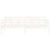 vidaXL Day Bed without Mattress White Solid Wood Pine 80x200 cm