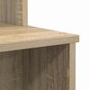 vidaXL Desk with Shelf Sonoma Oak 120.5 x 44 x 88.5 cm Engineered Wood
