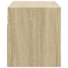 vidaXL TV Wall Cabinet with LED Lights Sonoma Oak 100x31x35 cm