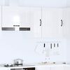 vidaXL Kitchen Wall Cabinet Kalmar High Gloss White Engineered Wood