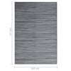 vidaXL Outdoor Rug ARAKIL Anthracite 140x200 cm PP