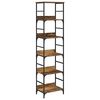 vidaXL Bookshelf Old Wood 50x33x188.5cm Engineered Wood