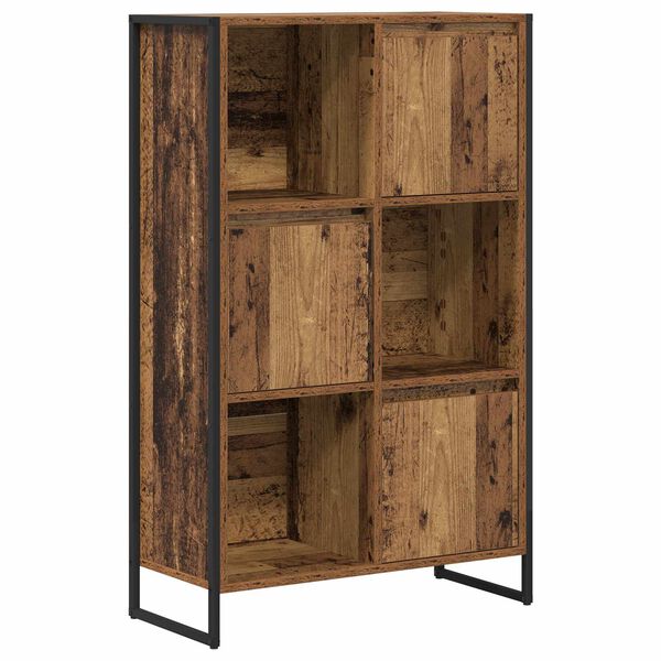 vidaXL Book Cabinet Old Wood 68 x 30 x 108.5 cm Engineered Wood