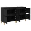 vidaXL Sideboards 2 pcs Black Oak 60 x 35 x 70 cm Engineered Wood
