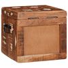 vidaXL Storage Box with Storage with Lock Brown Solid Mango Wood