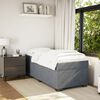 vidaXL Box Spring Bed with Mattress Dark Grey 90x200 cm Velvet