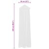 vidaXL Mosquito Net 2 pcs Round 56x325x230 cm