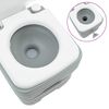 vidaXL Camping Toilet Set 2 pcs Grey 50.5 x 33 x 103 cm