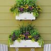 LECHUZA Planter BALCONERA Cottage 50 ALL-IN-ONE White