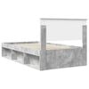 vidaXL Bed Frame Concerte Grey 100 x 200 cm Solid Pine Wood