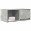 vidaXL TV Cabinet Concrete Grey 60x31x25.5 cm Engineered Wood