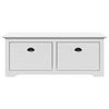 vidaXL Hallway Bench BODO White 114x40x45 cm