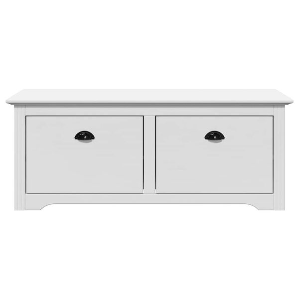 vidaXL Hallway Bench BODO White 114x40x45 cm