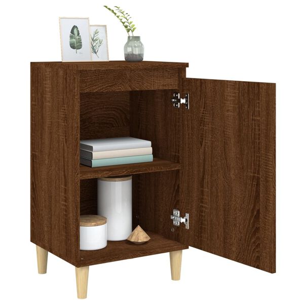 vidaXL Bedside Cabinets 2 pcs Brown Oak 40x35x70 cm Engineered Wood