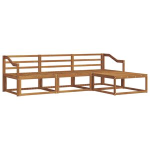 vidaXL Outdoor Sofa Set 4 pcs Natural Solid Acacia Wood