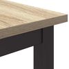 vidaXL Table Sonoma Oak 80 x 50 x 76.5 cm Engineered Wood and Steel