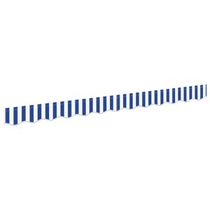 vidaXL Awning Valance Replacement Blue and White 230 x 20 cm Polyester