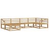 vidaXL Outdoor Sofa Set 6 pcs White 325 x 166.5 x 73 cm