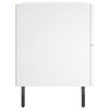 vidaXL Bedside Cabinet White 40x35x47.5 cm Engineered Wood