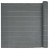 vidaXL Garden Fence Double-Sided Grey 1.8x5 m PVC