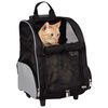 TRIXIE Pet Trolley Backpack Black and Grey