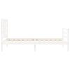 vidaXL Bed Frame without Mattress White 100x200 cm Solid Wood Pine