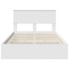 vidaXL Storage Bed with Headboard White 120 x 200 cm Engineered Wood
