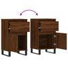 vidaXL Sideboards 2 pcs Brown Oak 40x35x70 cm Engineered Wood