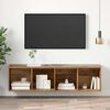 vidaXL TV Cabinet Set Old Wood 37 x 37 x 142.5 cm Engineered Wood
