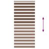 vidaXL Zebra Blind Brown 110x230 cm Fabric Width 105.9 cm Polyester