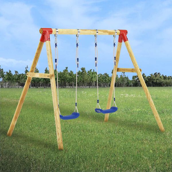 vidaXL Swing Set 230x130x166 cm Pinewood