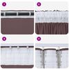 vidaXL Velvet Curtains with Curtains 2 pcs Brown 260 x 140 cm Velvet