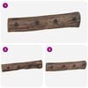vidaXL Hanger Brown 50 x 8 x 12 cm Solid Reclaim Wood