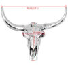 vidaXL Skull Head Decoration Wall-Mounted Aluminium Silver
