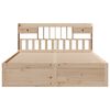 vidaXL Bookcase Bed without Mattress 180x200 cm Super King Solid Wood Pine