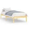 vidaXL Bed Frame without Mattress Solid Wood 100x200 cm
